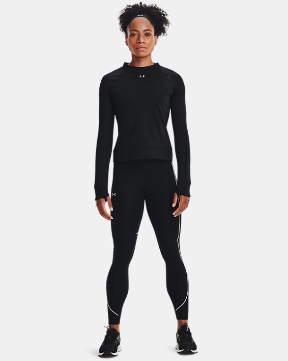 Women's UA RUSH™ ColdGear® No-Slip Waistband Full-Length Leggings, Black, pdpMainDesktop image number 2